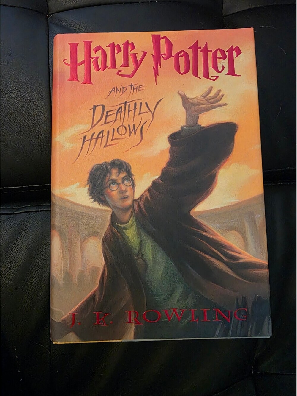 Harry Potter and the Deathly Hallows by J.K. Rowling Hardcover Book